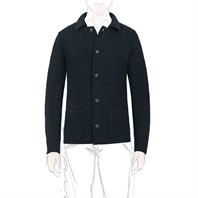 Dark green cashmere cardigan jacket