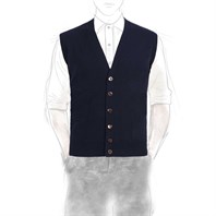 Blue navy cashmere vest