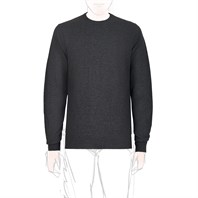 Dark gray cashmere crew-neck sweater