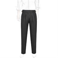 Black cotton manny trousers
