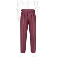 Cotton wine manny trousers