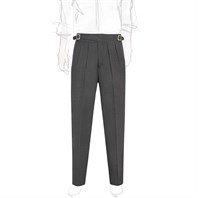 Limited edition dark gray hopsack manny trousers