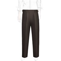 Brown flannel manny trousers