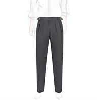 Limited edition charcoal wool and cashmere manny trousers