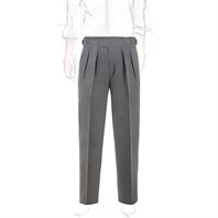 Gray hopsack manny trousers