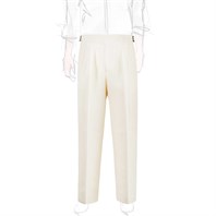 Ivory linen manny trousers 