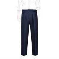Blue linen manny trousers 