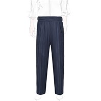 Manny Trousers in blue pinstripe wool