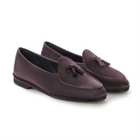 Marphy leather bordeaux with tassels