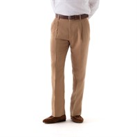Ciro trousers in beige linen blend