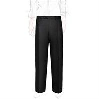 Ciro trousers in black wool