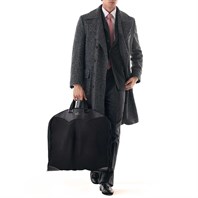 Ulster coat in anthracite herringbone