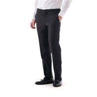 Pantaloni modluca da smoking in lana tasmania neri