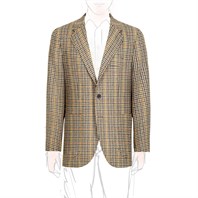 Vintage Archive beige pied de poule wool single-breasted jacket