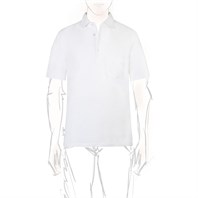 White short sleeves piquet polo