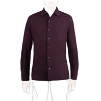 Wine cashmere shirt