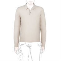 Cream cashmere polo