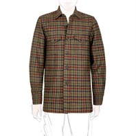 Vintage Archive wool overshirt in green check