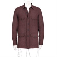 Bordeaux wool safari jacket