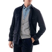 Asphalt corduroy safari jacket