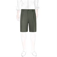 Bermuda in lino verde