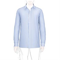 Light blue striped cotton