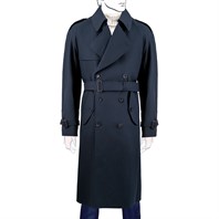 Blue Waterproof trench coat